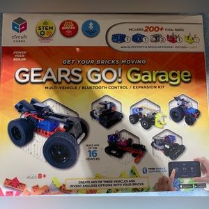 Circuit Cubes Gears Go Garage Kit – Remote Control Robotics Kit - STEM Learning